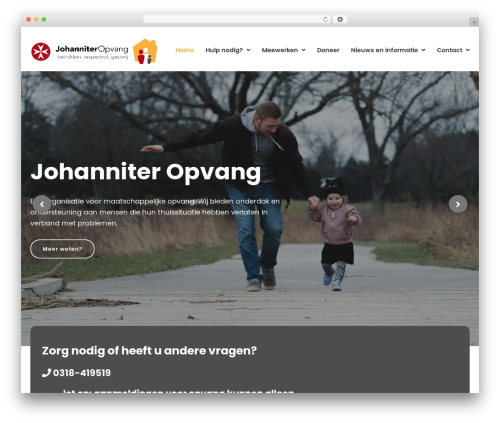 HUMANE WordPress theme - johanniteropvang.nl
