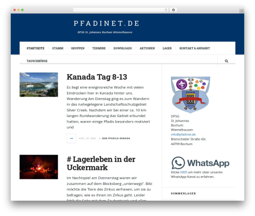 JustWrite theme WordPress - pfadinet.de JustWrite theme WordPress - pfadinet.de