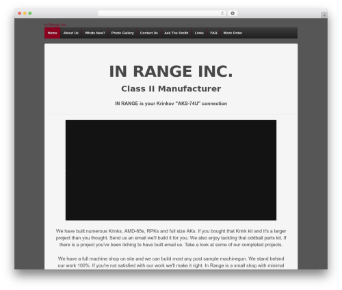 Responsive Pro WordPress theme - inrangec2.com