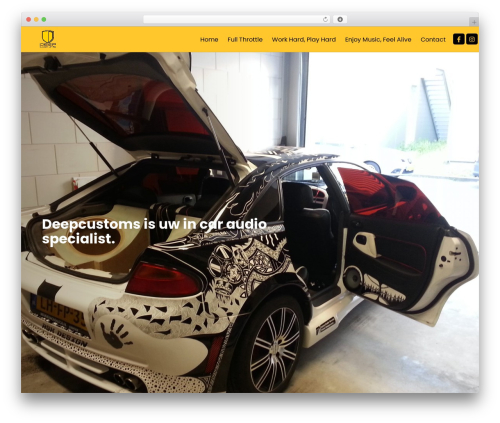 Theme WordPress Eigen website - deepcustoms.com