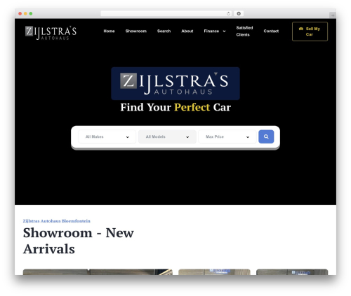 Theme WordPress Vehica - zijlstrasautohaus.co.za