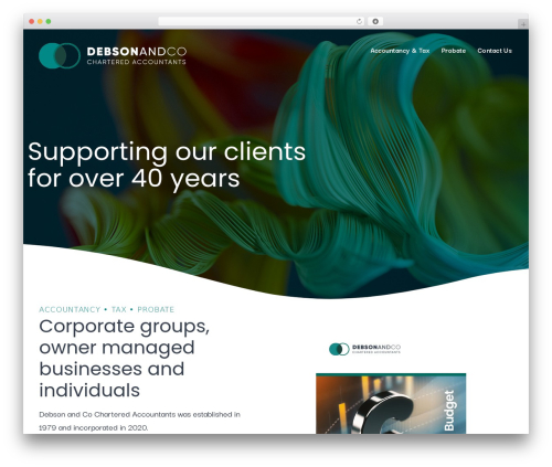 WordPress theme Aeso Progression - debsonandco.co.uk