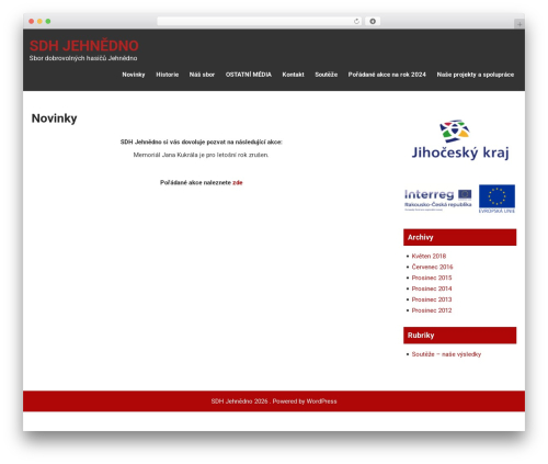 WordPress theme Creative Lite - jehnedno.cz