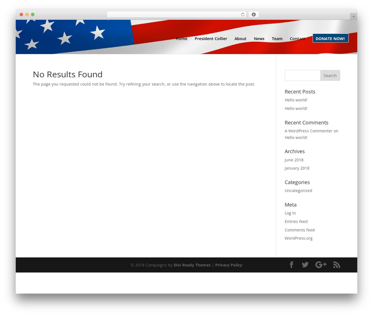 WordPress theme Divi - presidentcollier.com WordPress theme Divi - presidentcollier.com