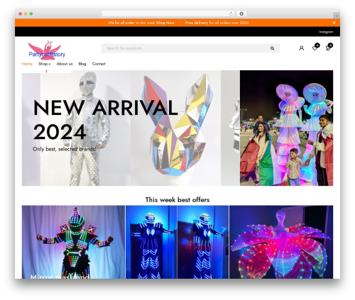 Themesky WordPress plugin - partyoutfitstory.com