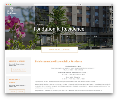 Zante theme WordPress - fondationlaresidence.ch