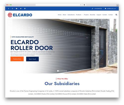 Architek core WordPress plugin - elcardo.com