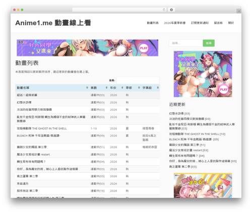Basic Shop WordPress ecommerce theme - anime1.me