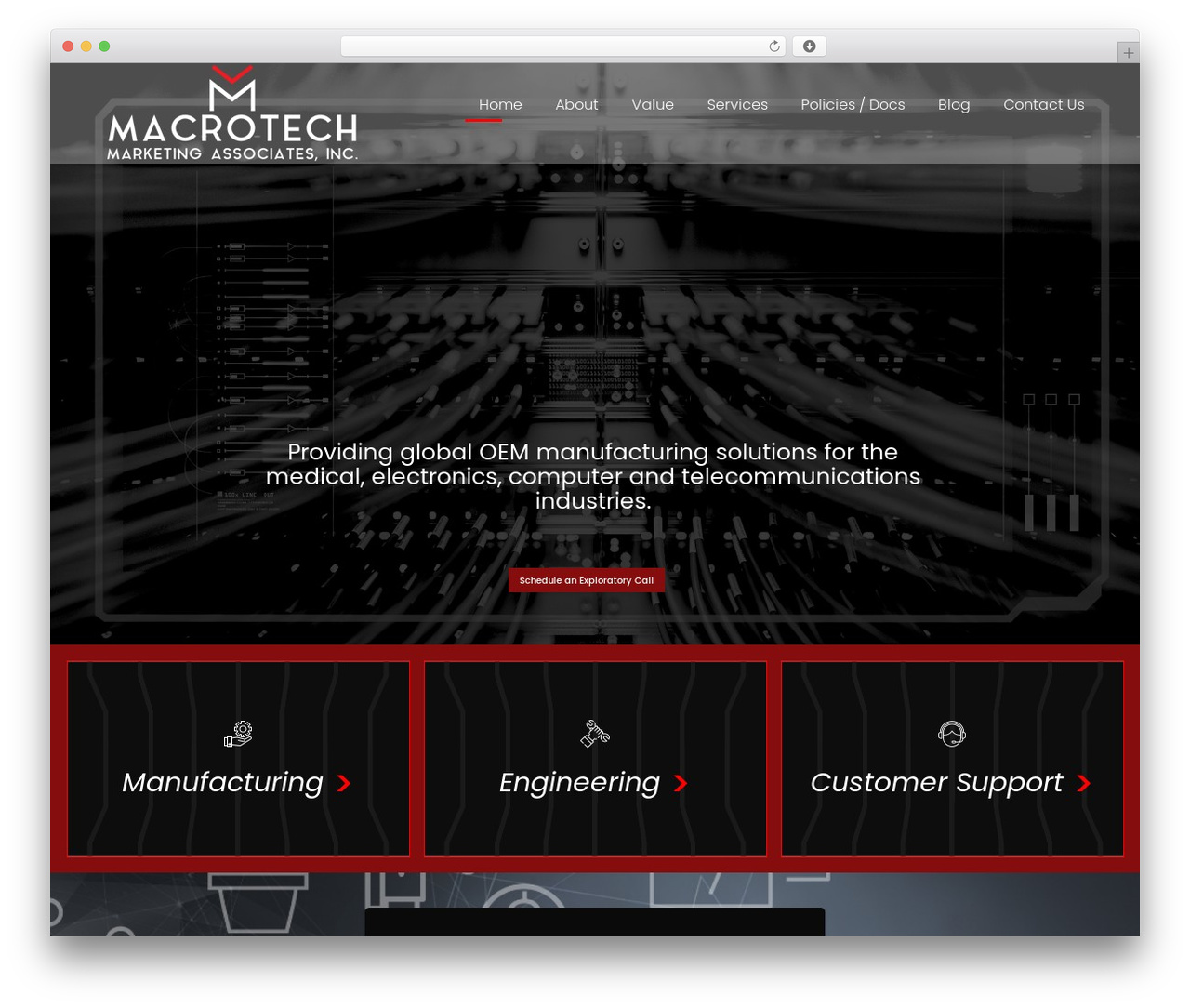 Composer WordPress theme - macrotechmarketing.com