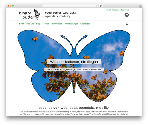 WordPress theme Binary Butterfly - binary-butterfly.de