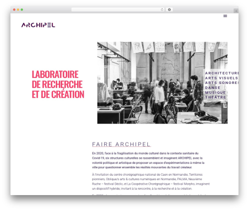 WordPress theme Labo - Archipel - labo-archipel.org