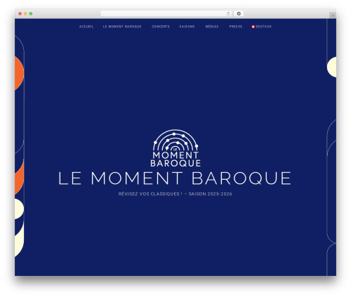 WordPress theme Obsidian - momentbaroque.ch