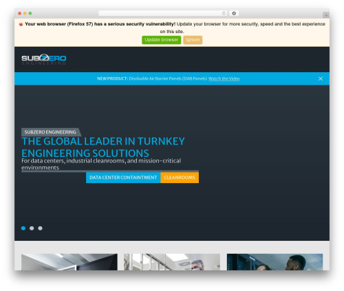 WordPress theme Sub Zero Engineering - subzeroeng.com