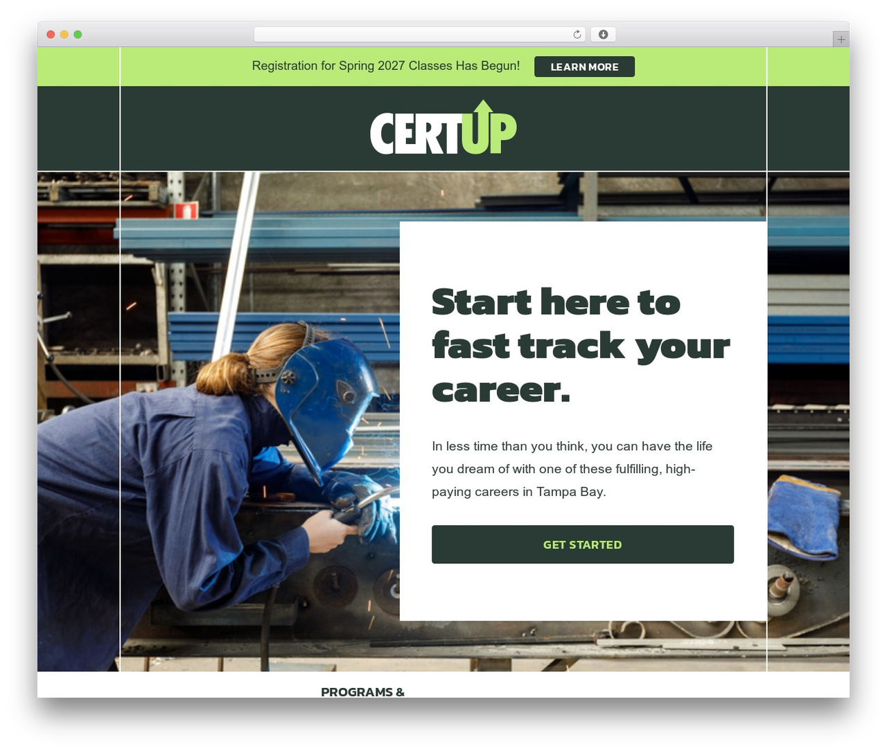 CertUp WordPress theme - certuptampa.com