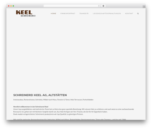 Flora theme WordPress - keel-schreinerei.ch