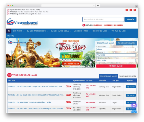 GeneratePress theme WordPress free - vietrendtravel.com