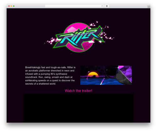 Rifter Theme premium WordPress theme - rifter-game.com