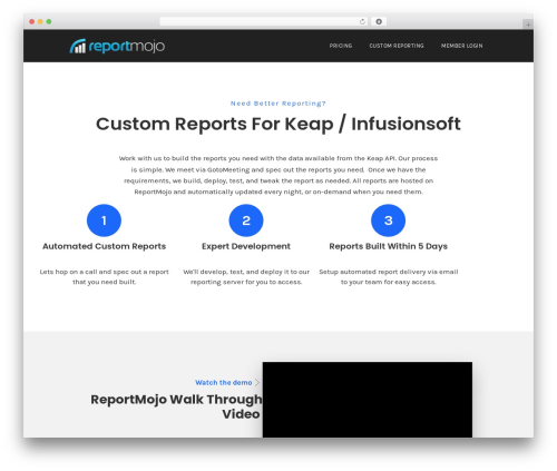 Smart Theme v3 theme WordPress - reportmojo.com