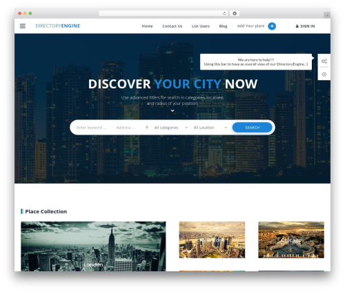 Theme WordPress DirectoryEngine - directoryengine.enginethemes.com