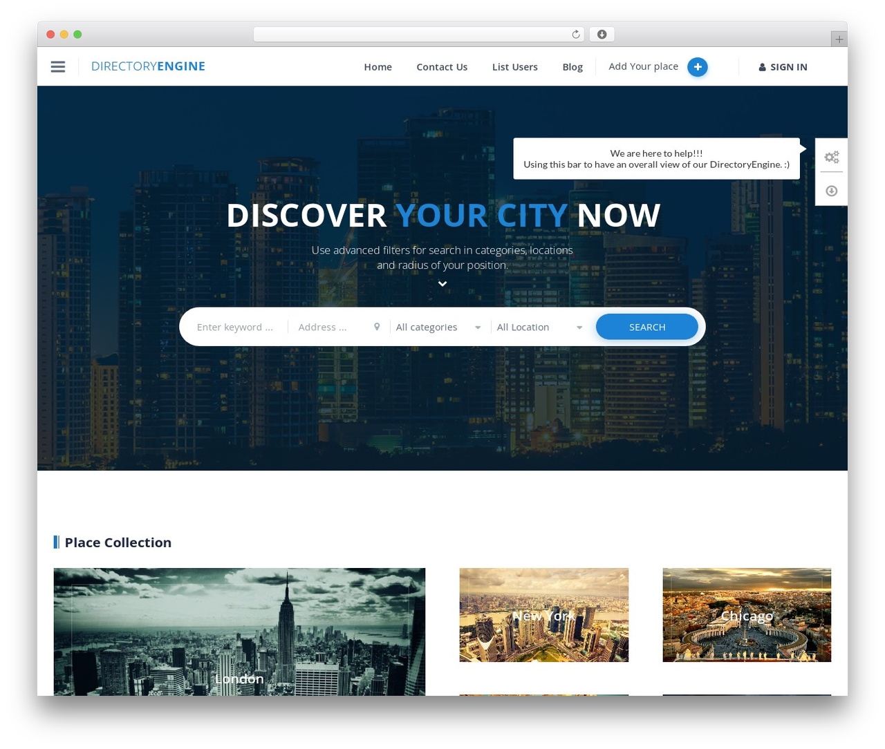 Theme WordPress DirectoryEngine - directoryengine.enginethemes.com