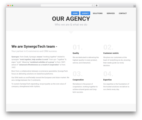 The7 Classic WordPress theme - synergotech.com