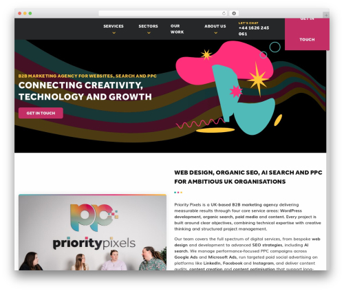 Theme WordPress Priority Pixels - prioritypixels.co.uk
