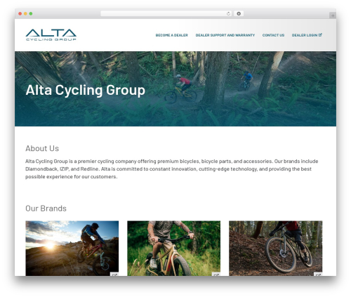 UnderStrap WordPress theme - altacycling.com