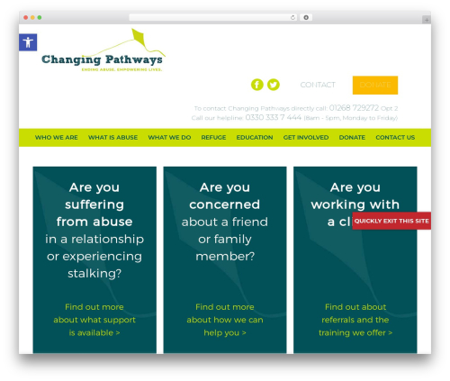 Bne flyout WordPress plugin - changingpathways.org