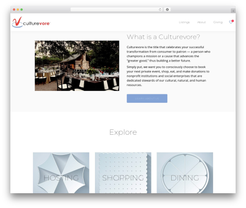 WordPress theme UrbanGo - culturevore.com