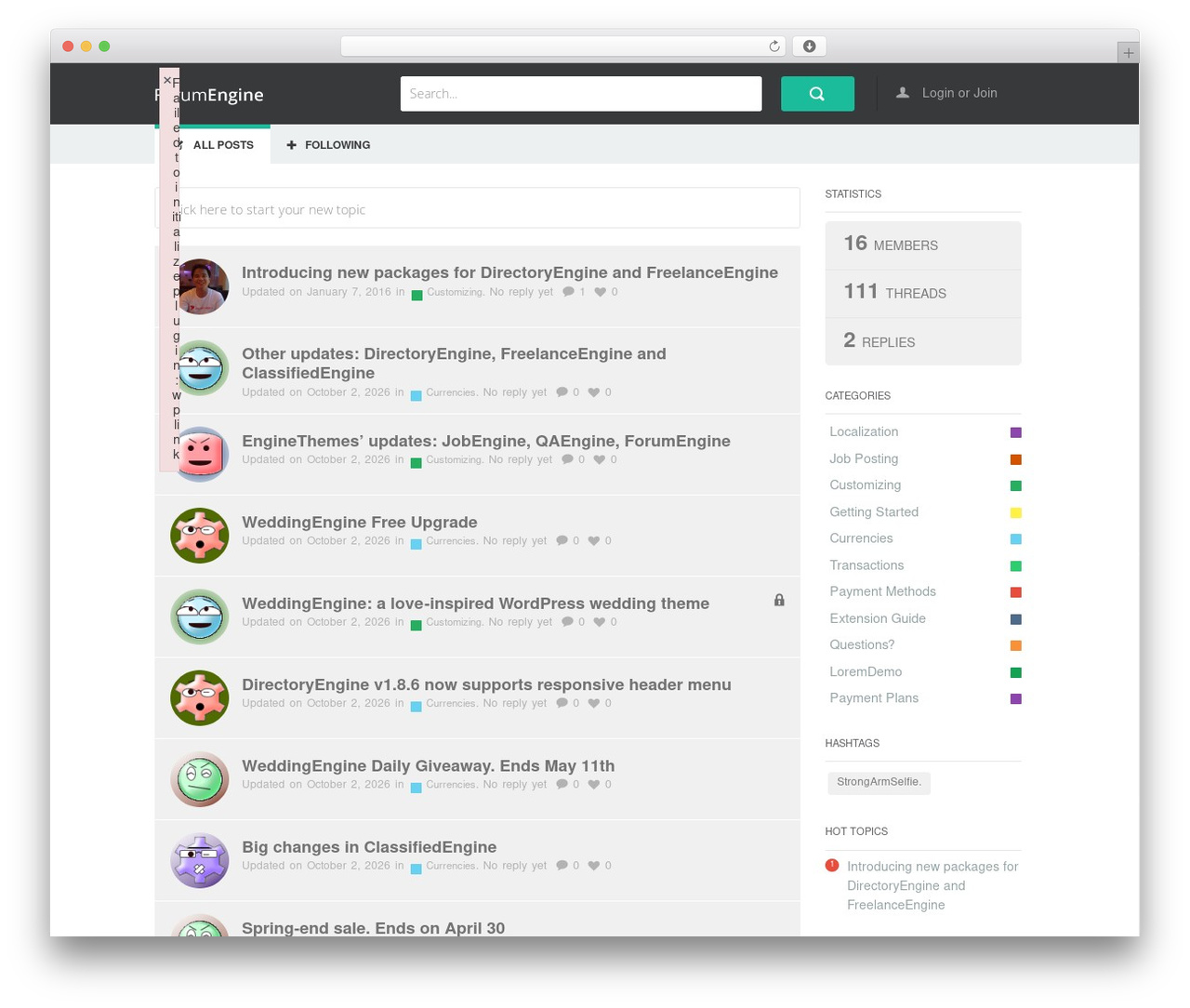 WordPress theme ForumEngine - forumengine.enginethemes.com WordPress theme ForumEngine - forumengine.enginethemes.com