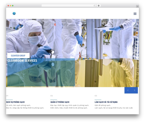 WordPress website theme LabtechCO - cleantechgroup.vn