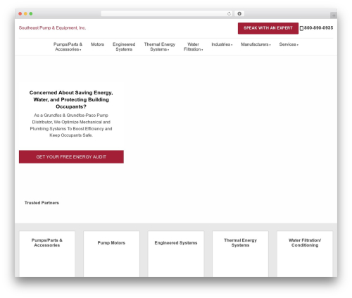 WP theme Default Theme - southeastpump.com