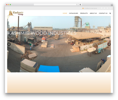 Best WordPress template Industrial - kashmirgroup.pk