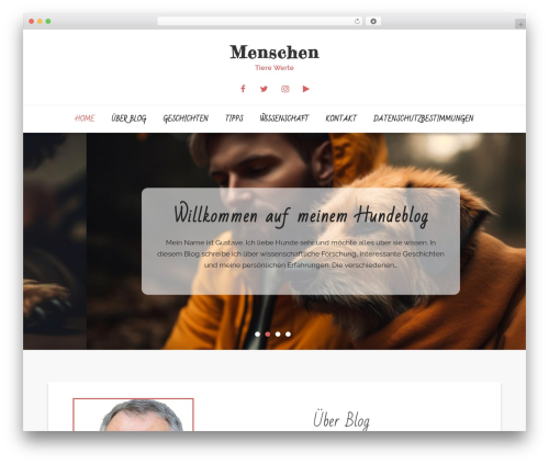 Blog22 free WordPress theme - menschen-tiere-werte.de