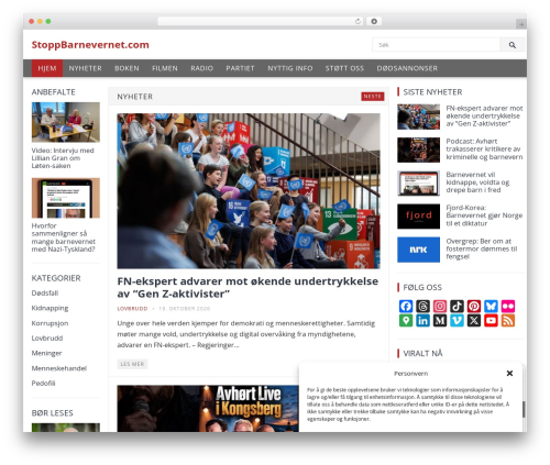 Course Pro WordPress theme - stoppbarnevernet.com
