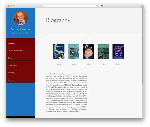 Faculty WP theme - munisdundar.com/en
