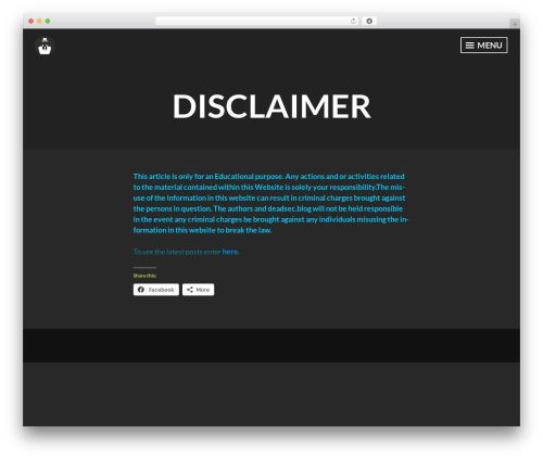 Intergalactic 2 top WordPress theme - deadsec.org