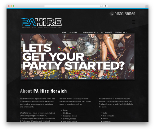Pendulum WordPress theme - pahirenorwich.co.uk