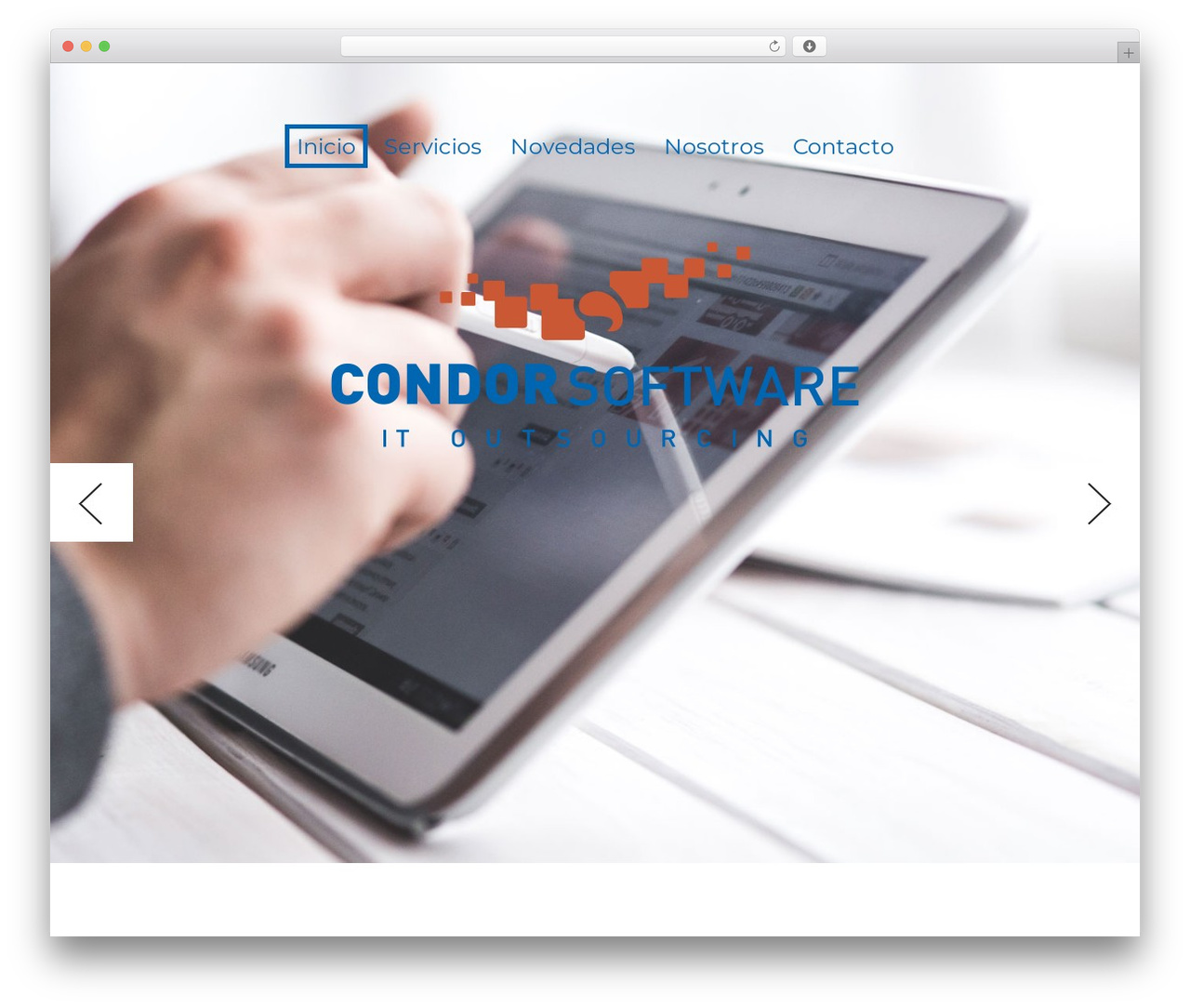 WordPress theme Cherry Framework - condorsoftware.com.ar