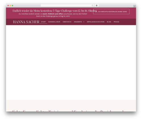 WordPress theme Hello Elementor - hannasacher.com
