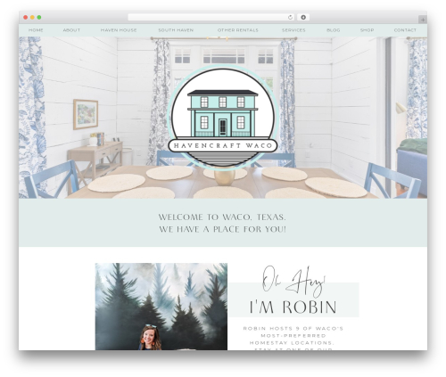 WordPress theme Showit - havencraftwaco.com