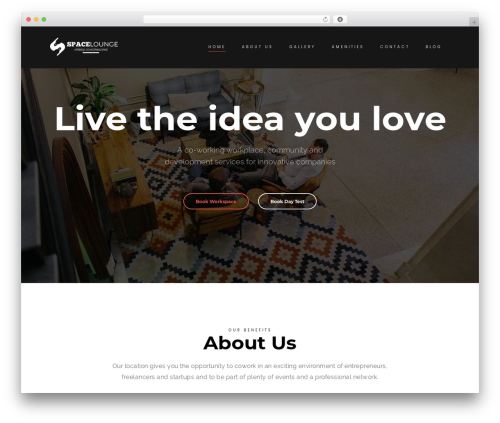 Workspace theme WordPress - spacelounge.in
