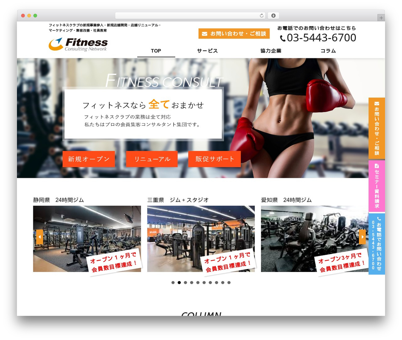 フィットネスコンサルティングネットワーク WordPress theme - fit-consul.net