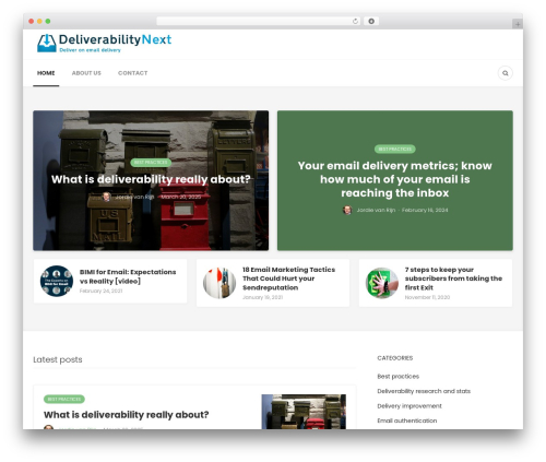Bone WordPress theme - deliverabilitynext.com