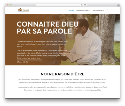 Themeslr framework WordPress plugin - fondationchretiennedalliance.com