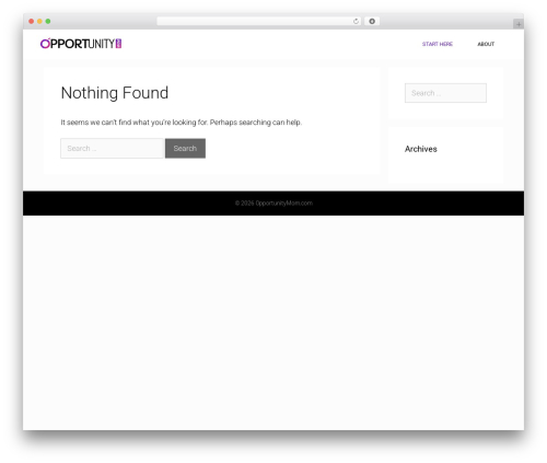 GeneratePress theme WordPress - opportunitymom.com