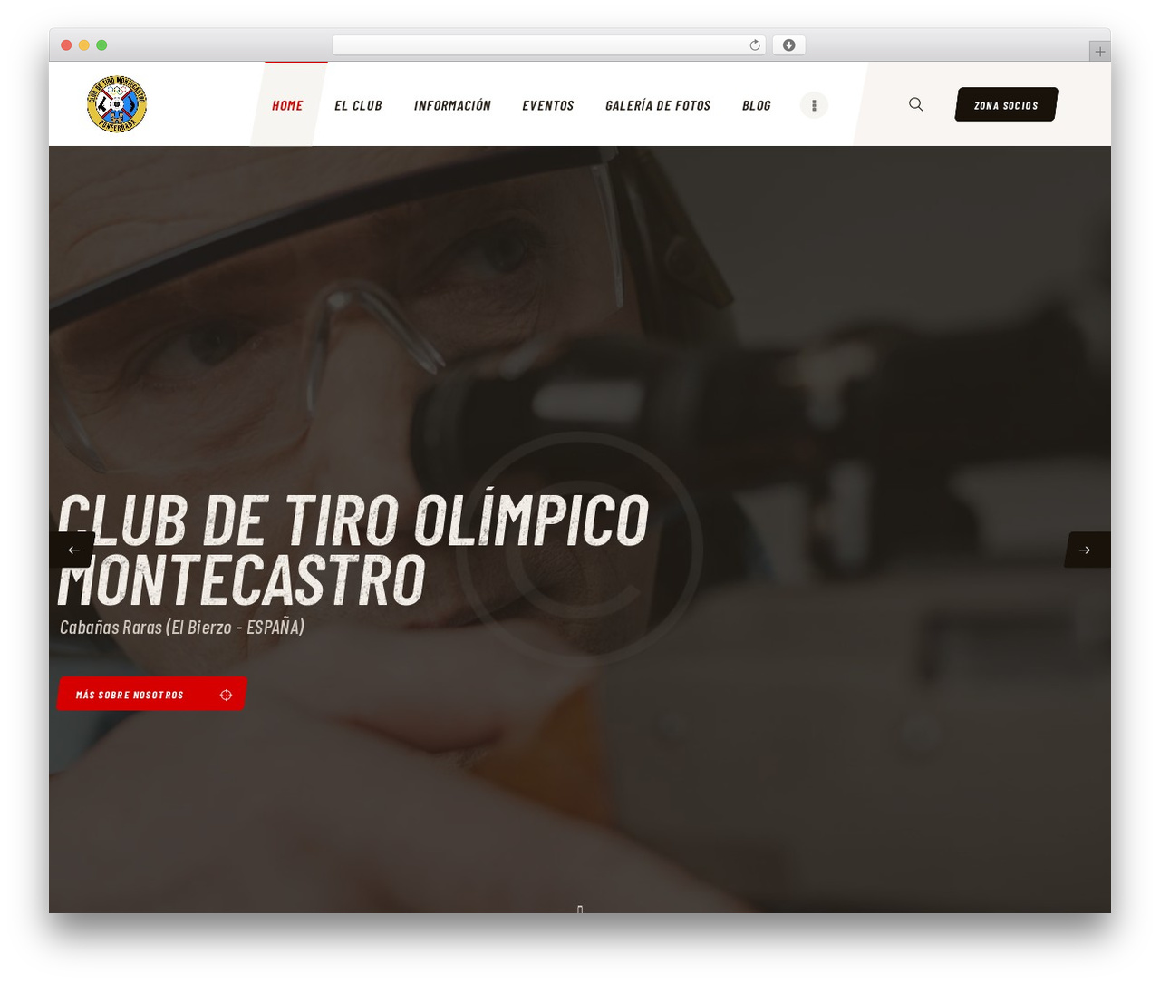 Tacticool WordPress theme - clubtmontecastro.com
