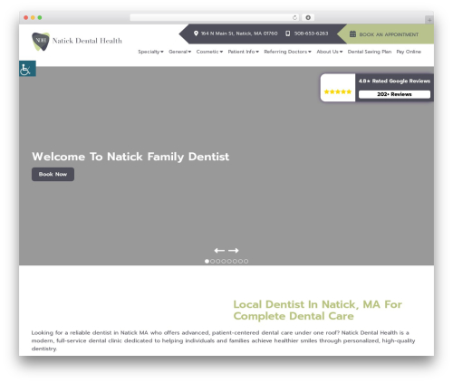 Theme WordPress Theme43 - thenatickdentist.com