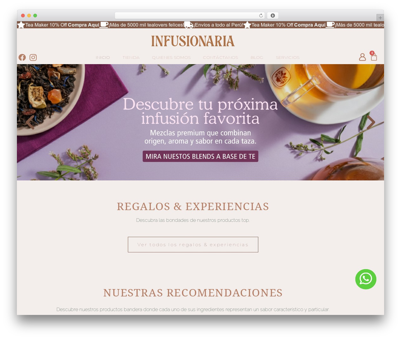 WordPress theme Hello Elementor - infusionaria.com