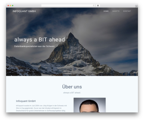 WP theme Materialis - infoquant.ch